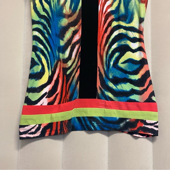 Vintage Frank Lyman Woman’s Tunic Top Size 12 Abstract Quiet Luxury Designer - Picture 3 of 8